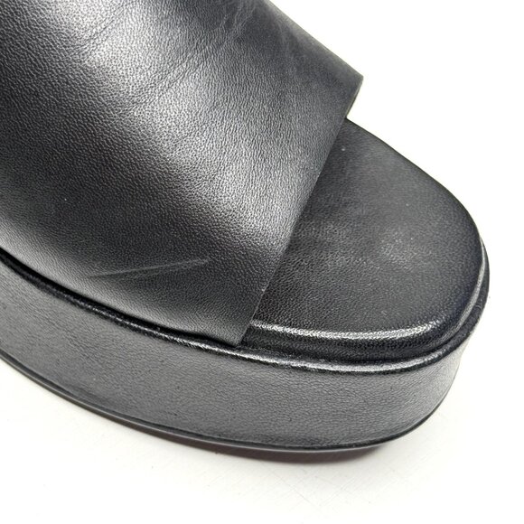 Seychelles One Of A Kind Leather Mule Slides Platform Heeled Sandals Womens 10 - Picture 7 of 10